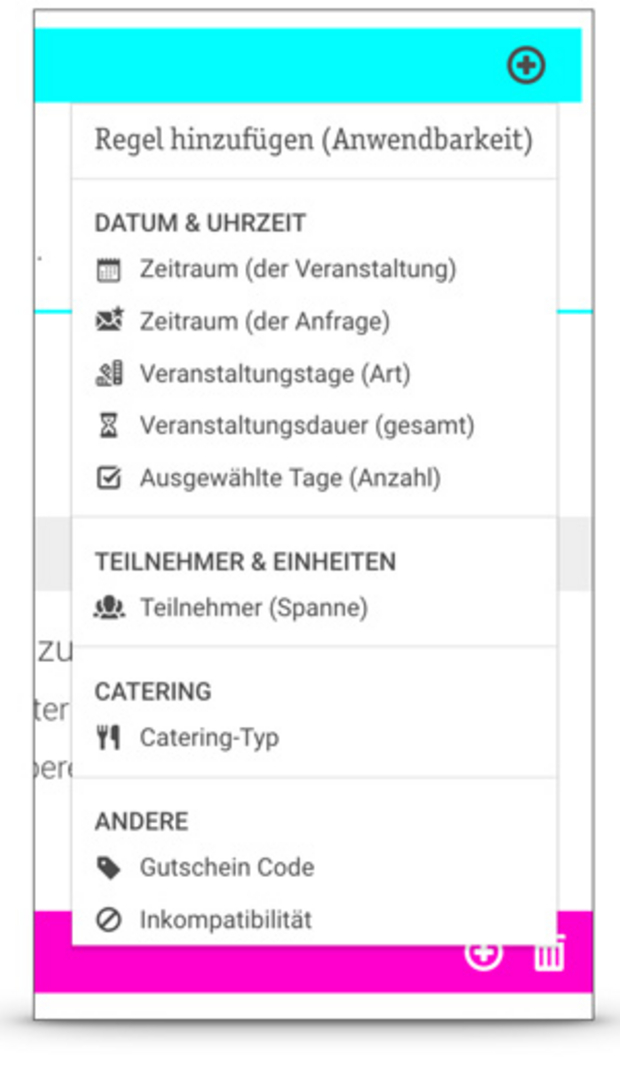 Allgemeines Regelwerk zur optionalen Anpassung aller Einzelpreise