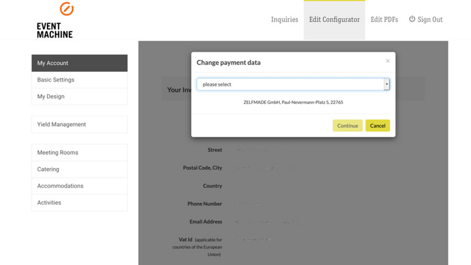 Select and save payment method Select and save payment method