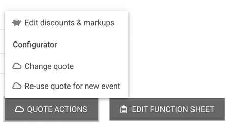 Create a new event from existing event configurations