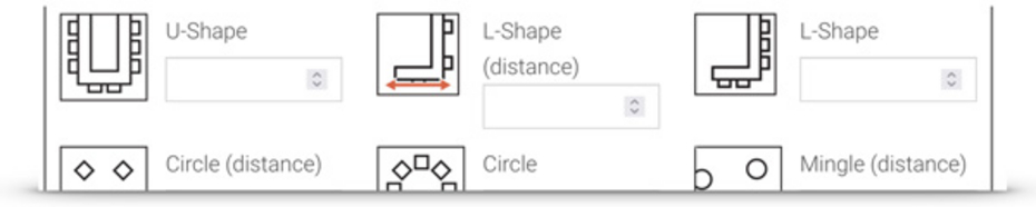 Additional seating type "L-shape