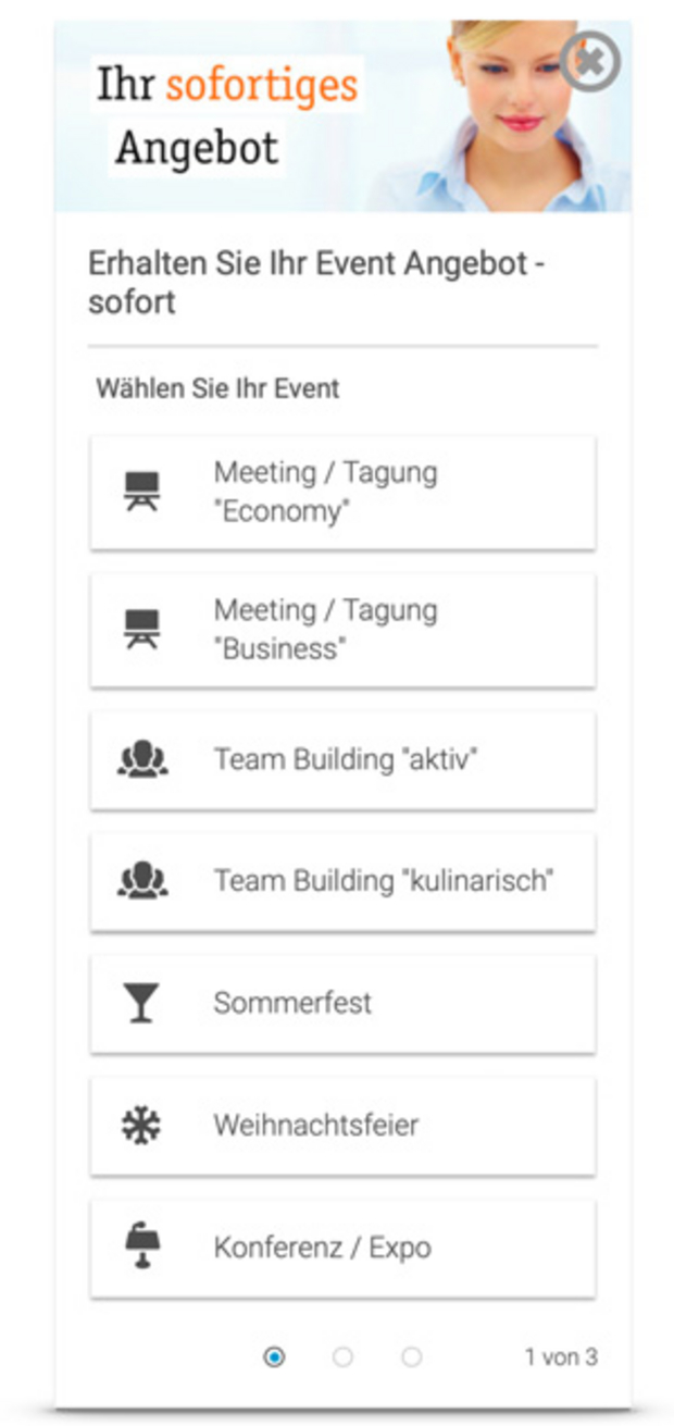 Automatisierte Event-Angebote mit dem IQ Instant Quoting Widget Automatisierte Event-Angebote mit dem IQ Instant Quoting Widget - eventmachine
