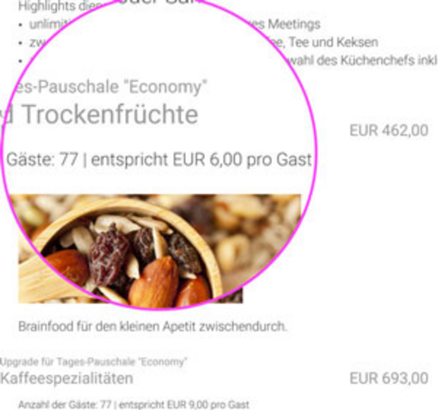 Das Angebot enthält alle relevanten Informationen - eventmachine