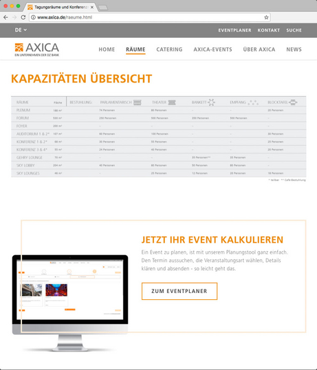 Eventmachine meeting Planer auf axica.de Eventmachine meeting Planer auf axica.de