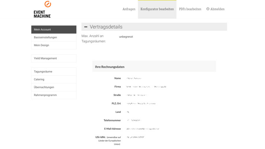 Informationen zu Vertrag & Abrechnung auf einen Blick Informationen zu Vertrag & Abrechnung auf einen Blick