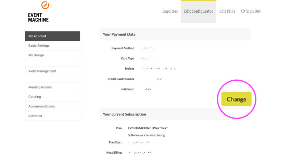Change payment method independently Change payment method independently