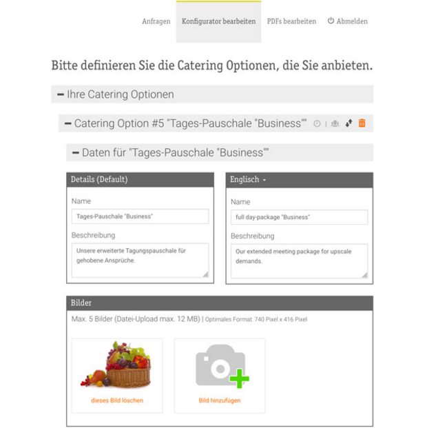 Intuitives Verwaltungstool für Einrichtung und Datenpflege - eventmachine Intuitives Verwaltungstool für Einrichtung und Datenpflege - eventmachine
