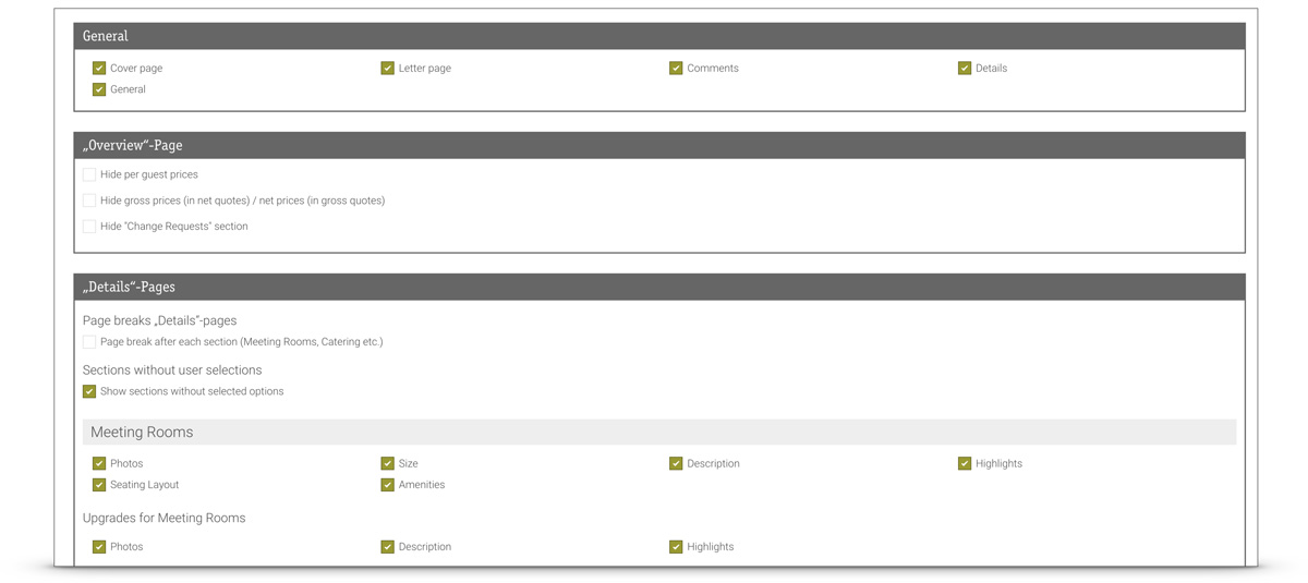 Set up length of documents individually